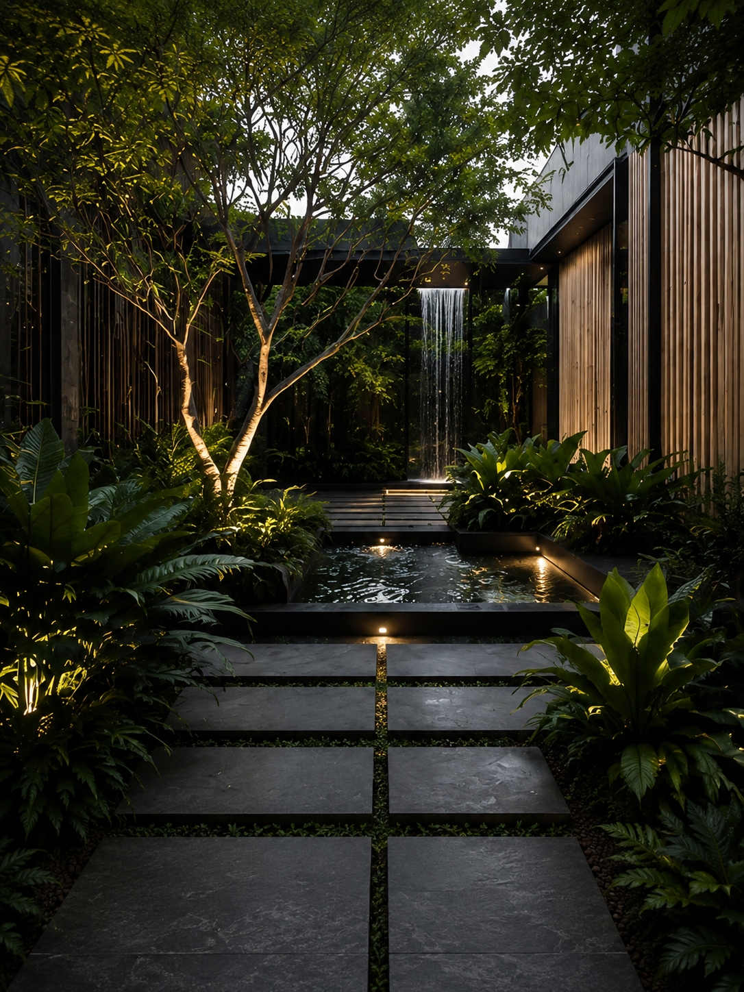 Landscape staging — sensory experience